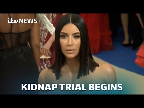 Suspects accused of kidnapping Kim Kardashian go on trial in Paris | ITV News