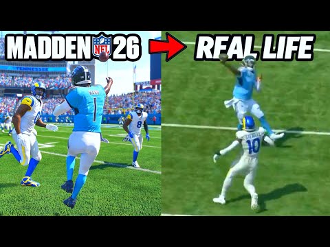 I Recreated TOP PLAYS From NFL Week 2 in Madden 26!