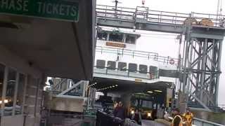 Washington State Ferries, MV Klahowya, Arriving at Fauntleroy, Dec. of 2012