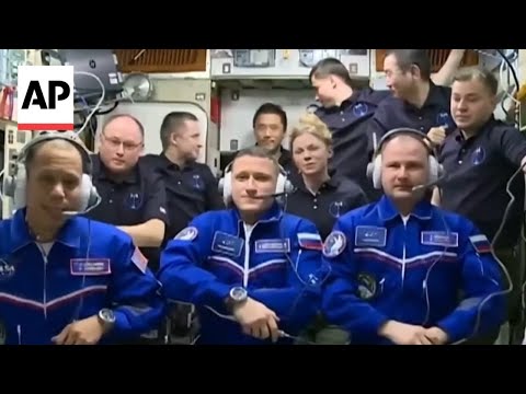 YouTube video thumbnail: US-Russian Crew Aboard Soyuz Spacecraft Dock at International Space Station