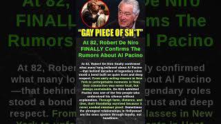 At 82, Robert De Niro FINALLY Confirms The Rumors About Al Pacino #shorts