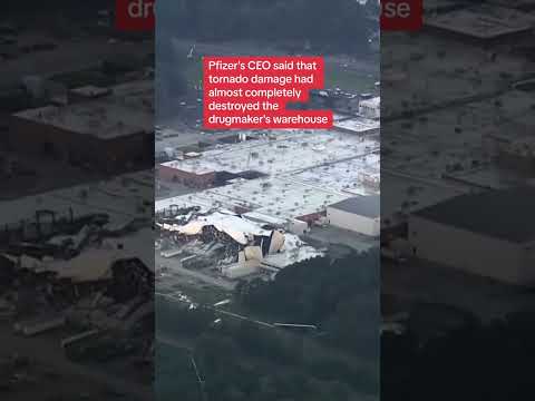 Tornado rips through Pfizer warehouse