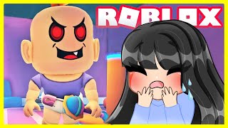O bebê do mal quer me pegar! Roblox Baby Evil