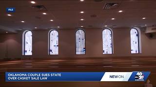 YouTube video thumbnail: Oklahoma Couple Sues to Overturn law Restricting Casket Sales