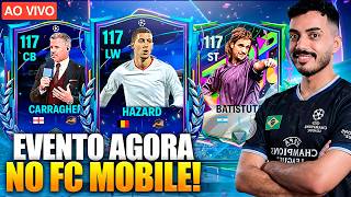 EVENTO LIBERADO! 🚨 ENTREI no DRAFT das NOVAS CARTAS AO VIVO! 😱