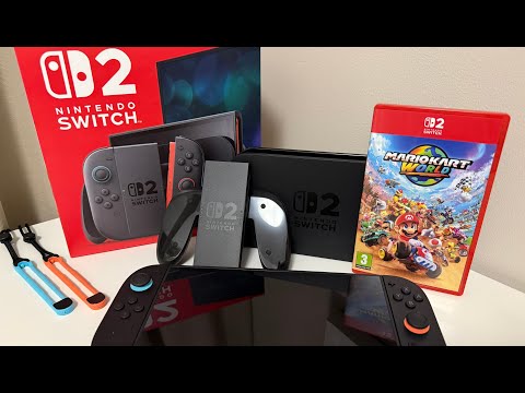 Unboxing Nintendo Switch 2 + Mario Kart World
