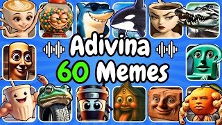 Adivina 60 MEMES BRAINROT ITALIANOS🤯45 Minutos De MEMES😱Animales Italianos😀Tralalero🦈Orcalero🦈Tung🪵