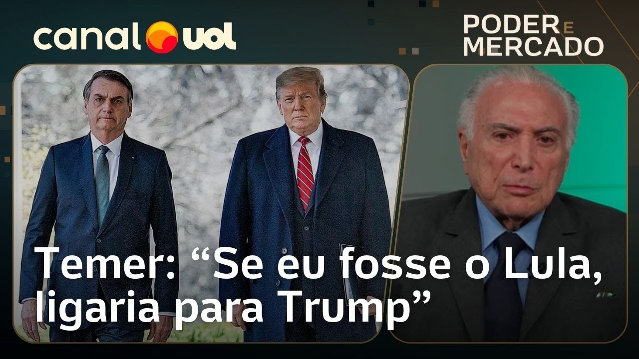 Bolsonaro foi pretexto de Trump para taxar o Brasil; ponto central é econômico, diz Temer