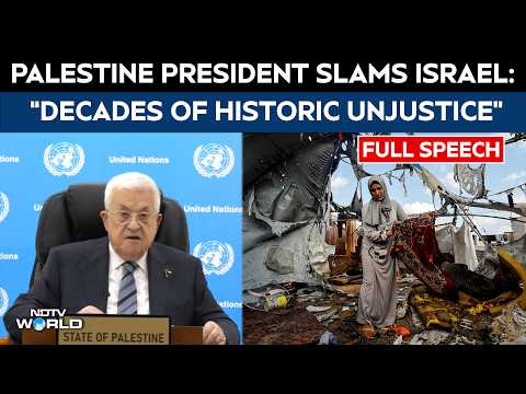 FULL: Palestine President Rips Into Israel: "Decades Of Historic Injustice..."