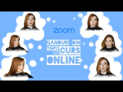 Gânduri în timpul unui curs online