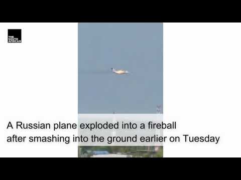 Watch | Russian plane plummets to the ground, three dead