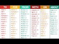 Verbs and Their Prepositions