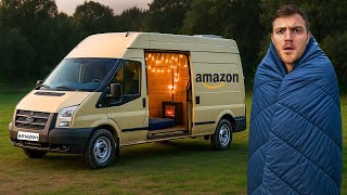 Attempting to Camp In My Unconverted 9-5 Delivery Van (back to basics)