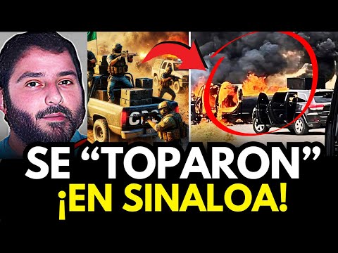 SE TOPAN CONVOYS del Los CHAPITOS y EL FLACO, en ELOTA, SINALOA.