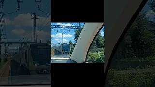 ロマンスカー展望席からのすれ違いシーン！ #鉄道 #train