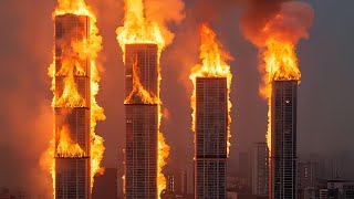 Skyscrapers in Flames: Firestorm Leaves Cities in Ruins! China in prayers
