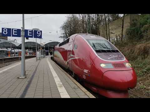 Ruby Thalys departing Aachen Hbf