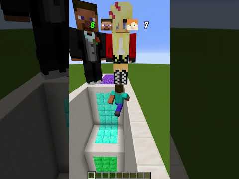Minecraft boys vs girls  Who's gonna jump the highest !