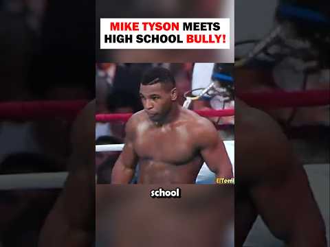 MIKE TYSON CONFRONTS HIS HIGH SCHOOL BULLY 😱 #boxing #foryou  #shorts #fyp #miketyson