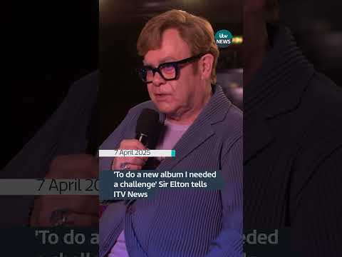 Sir Elton John tells ITV News about the process behind his most challenging album #itvnews #shorts