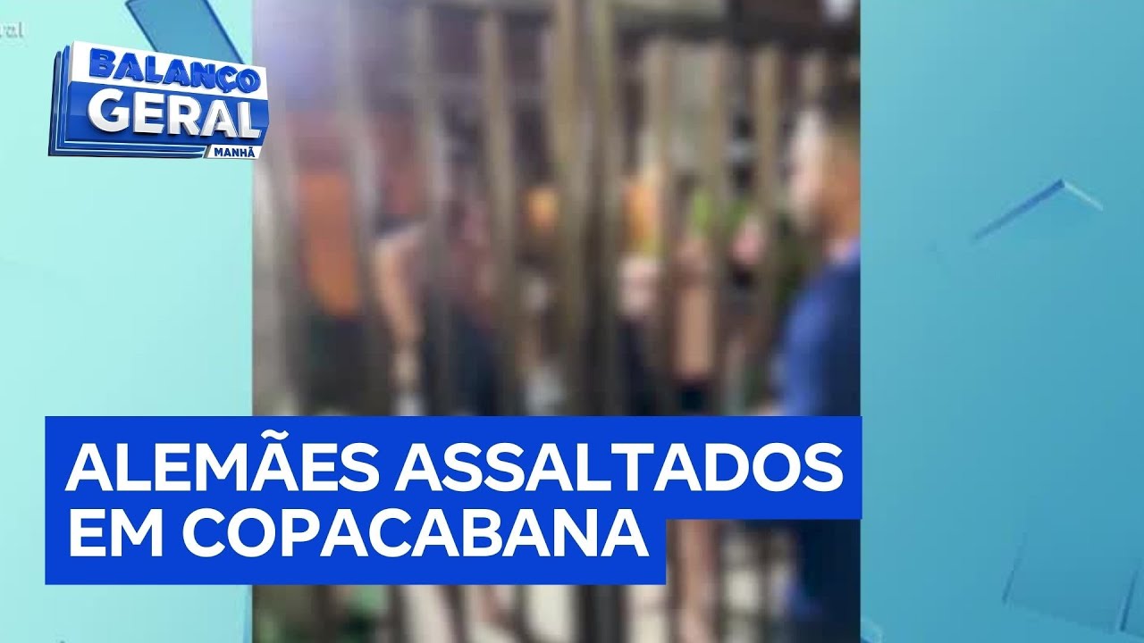 Turistas alemães são assaltados em Copacabana e ficam apenas de cueca