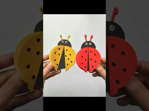 DIY Paper Ladybug 🐞 #diy #papercraftdiy #diycrafts