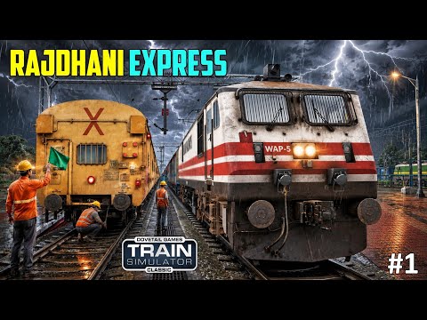 ⛈️ Insane Storm + Rajdhani Express in Train Simulator | PC GamePlay 2026 !!