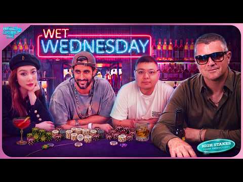 New Video from Hustler Casino Live: WET WEDNESDAY w/ DGAF, Sickest Fool, Tommy Tao & Wenny - Commentary by David Tuchman