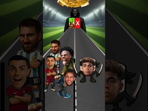 Who Will Drink Udin Din Din Dun? ๐ฅค๐ Ronaldo vs Messi vs Neymar vs Yamal vs Speed #shorts