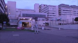 Abendliches Jonglieren an der Uni Bielefeld