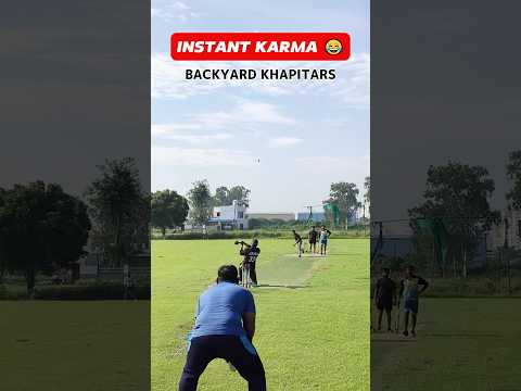Instant Karma 😂 Cricket Funny Moment Ever 🔥🏏 #cricket #shorts #t20