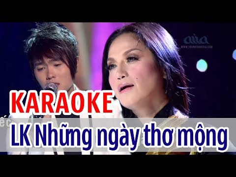 LK Karaoke Những Ngày Thơ Mộng, Mắt Biếc – Song Ca Lâm Thúy Vân & Mai Thanh Sơn | Asia Karaoke