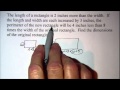 Geometry Word Problems on Rectangles