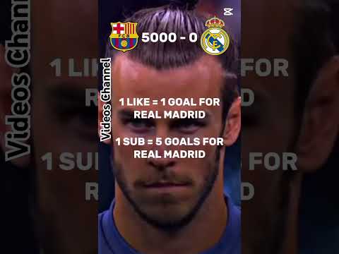 Cada like un gol del real Madrid