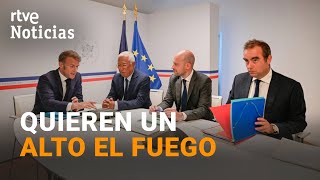 La UE y ZELENSKI le dicen a TRUMP que la NEGOCIACIÓN con PUTIN debe CONTAR con UCRANIA | RTVE