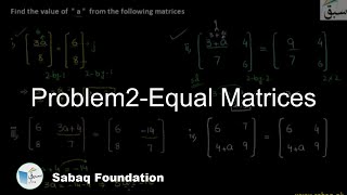 Problem2-Equal Matrices