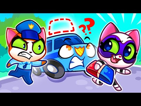 Where Is My Siren Song?! | Police Car + Safety Song & More Purrfect Kids Songs & Nursery Rhymes