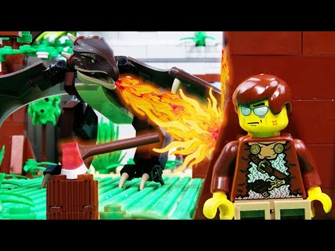 STOP MOTION LEGO Fantasy Epic Dragon Adventures | LEGO City Fails | Billy Bricks Compilations