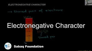 Electronegative Character