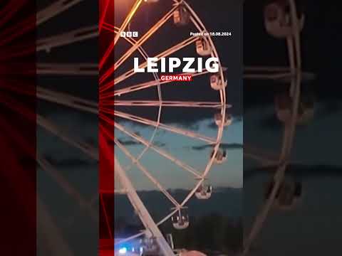The ferris wheel caught fire late Saturday at Leipzig's Highfield Festival. #Germany #BBCNews