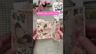 Easy Accordion Booklet Tutorial - Ephemera Holder - Craft With Me #papercraft #handmade