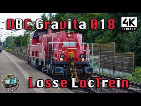[4K] DB Cargo Gravita 265 018 as LIGHT LOCO passes Dedensen/Gümmer!