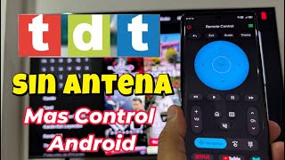 Televisión TDT mas control remoto android