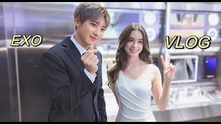 I met Chanyeol from EXO! Birthday presents unboxing♡ a day out with my girlfriend~