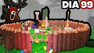 CONSTRUI UNA BASE DE MADERA DE 99 NOCHES EN EL BOSQUE ( OSO POLAR!! )