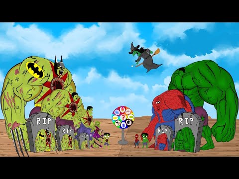 Rescue SUPER HEROES HULK & SPIDERMAN, BATMAN, SUPERMAN: Returning from the Dead SECRET - FUNNY