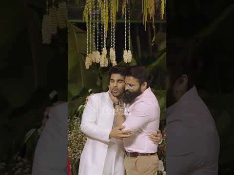 #saidharamtej At Allu Sirish Engagement