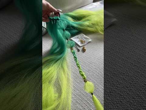 So einfach Haarfarbe ändern ohne zu färben🙈😍 #ravebraids #braids #hairtutorial #festivalhair
