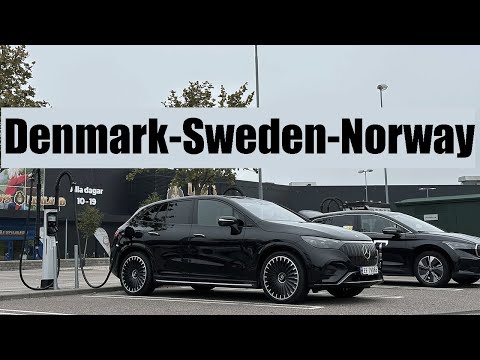 Driving The Mercedes EQE SUV 43AMG From Norway To SOUTHERN EUROPE | DAY 4 | Odense-Oslo (800km)