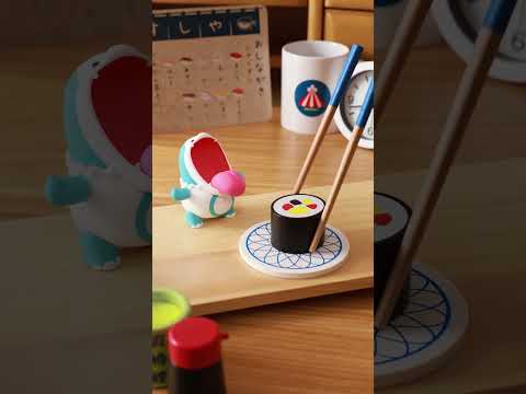 Conveyor belt sushi. | Komadorisaurus  #stopmotion #コマ撮り